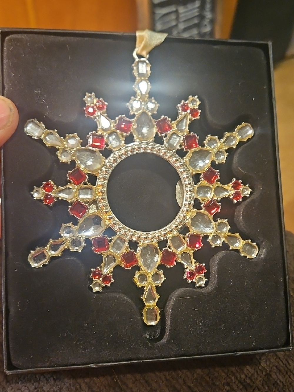 🌟3/$25🌟 Snowflake Christmas Ornament, featuring intricate star/snowflake shape